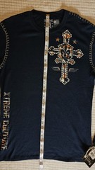 Xtreme Couture AFFLICTION Men’s Thermal SOLDIER OF FAITH Biker Wings XL