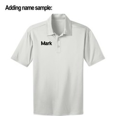 White Dri FIT Mesh Polo shirt HENRY M JACKSON SSBN-730 Embroidered / Add name