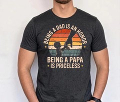 Papa Is Priceless Gildan Tee Dad Honor Grandfather Gift