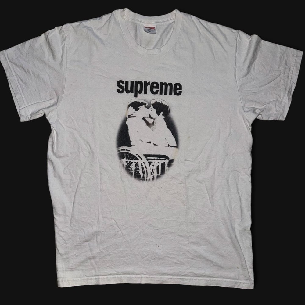 Supreme Men’s Short Sleeve T-Shirt Medium, Made In USA, White
