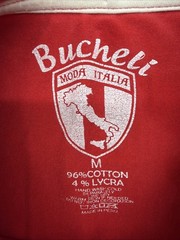 Bucheli Mida Italia T-shirt Men M Red Graphic Print Premier .#45372