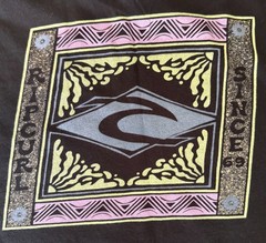 Rip Curl Inceptions t-shirt features a colorful graphic print black L ss crew