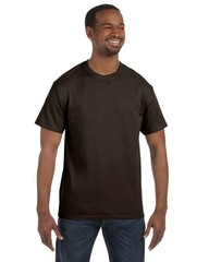 Hanes Mens 100% Cotton Authentic-T T-Shirt Crew Neck T Shirt – 5250T 4xl black
