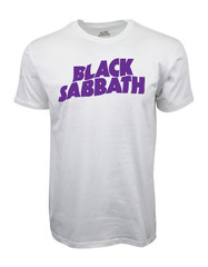 BLACK SABBATH OFFICIAL LICENSE T SHIRT WHITE