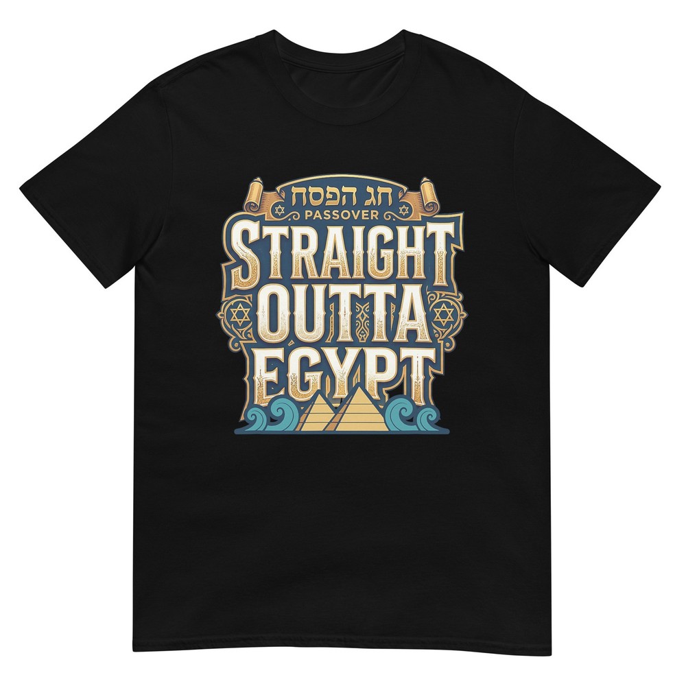 Straight Outta Egypt Biblical Exodus Funny Passover T-Shirt