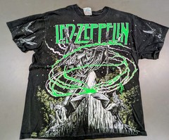 1992 Vtg Led Zeppelin Myth Gem Winterland All Over Print W/ Wizard Black Large