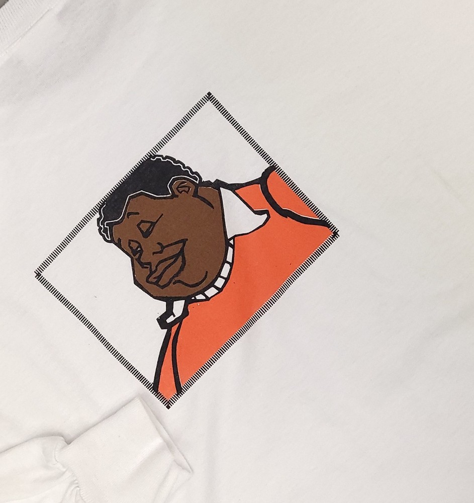 Fubu Platinum Shirt Mens S/M Fat Albert Cartoon Graphic Long Sleeve Hip Hop