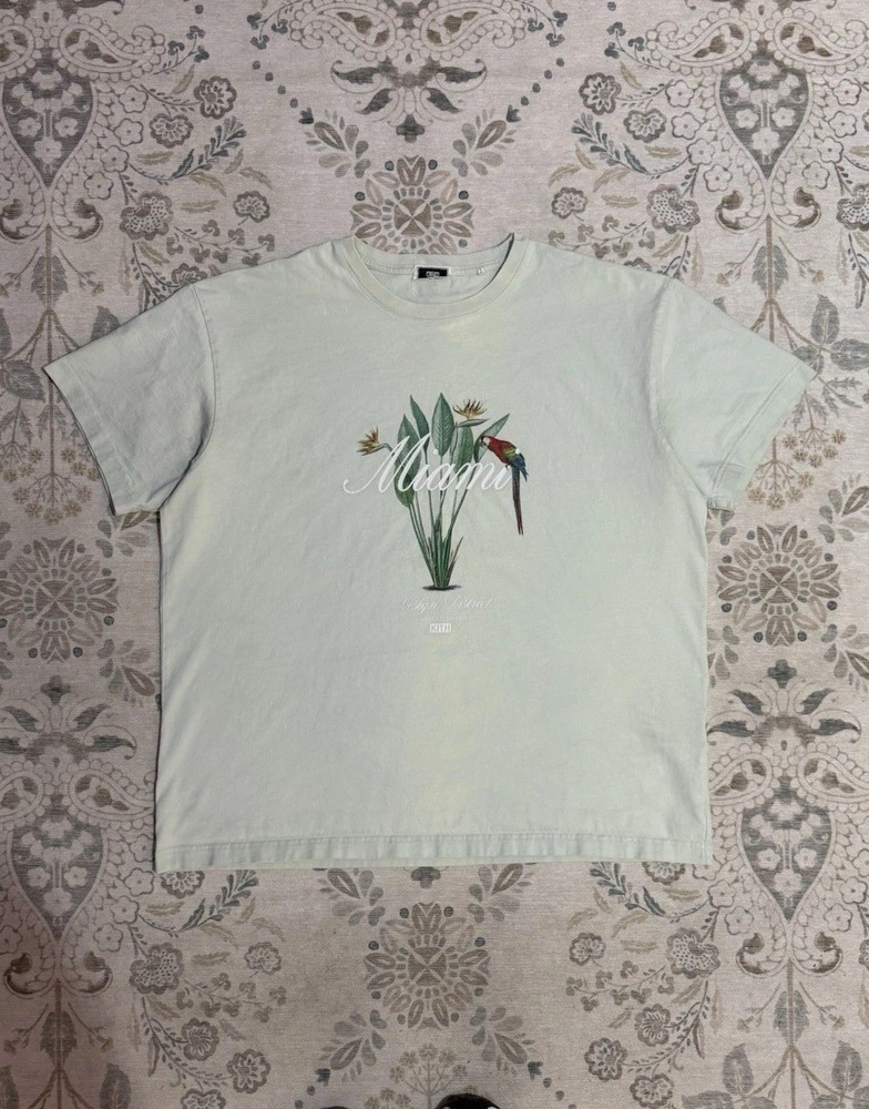 Kith Miami Design District Exclusive Macaw Tee Mint Green Size XL