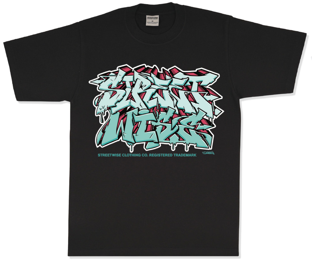 Streetwise Digital Graphic T-Shirt Black M-L-XL-2XL-3XL-4XL-5XL