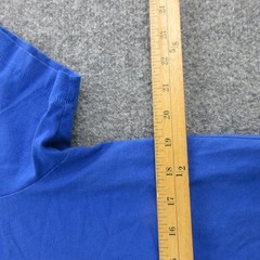Helmut Lang Shirt Mens Large Blue Short Sleeve Crewneck Logo Tee Casual Top