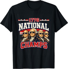 1776 National Champs Funny Patriotic America Founding Father UNISEX T-Shirt