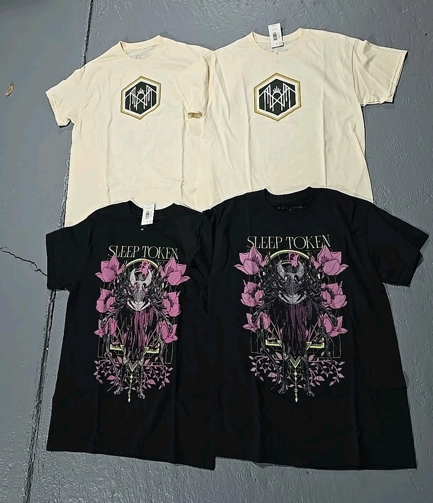 Sleep Token Graphic T-Shirt Lot 4pc SZ Medium Doubles (R)