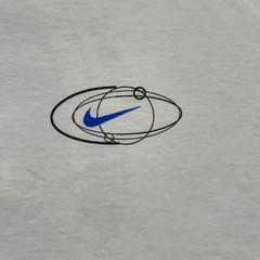 Vintage 90s NIKE Sports Swoosh Logo Shirt Large 23×28 White