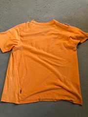 Lions Crest Shirt Men’s Large Bright Orange Chest Logo Cotton Tee