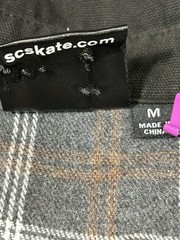 Santa Cruz Skateboard Longsleeve Button Up Shirt Screaming Hand Utility Black