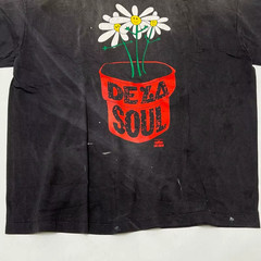Dead Soul Is Dead Cartoon Smiley Flower Pot Cracked Print Saint Mens T Shirt