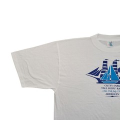 JTS T Shirt L Men’s White Vintage CUTTY SARK Tall Ships Race 1997 Graphic Retro
