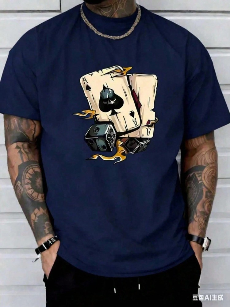 Men’s Soft Breathable Pure Cotton Tee Lightweight Skin-Friendly