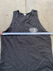 Suna Shirt Mens Medium Black Waikiki Beach Hawaii Tank Top Graphic Sleeveless Bo