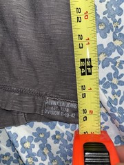 Calvin Klein Jeans Short Sleeve V-Neck Collared Shirt Dark Gray Speckle