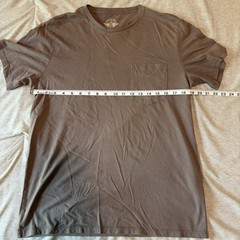 Men’s Dark Beige Dockers Shirt Size Medium, Vintage, Short Sleeve, Pocket Tee