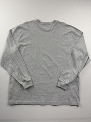 Carhartt Shirt Mens XL Gray Long Sleeve Logo Tee Original Fit Tagless Workwear