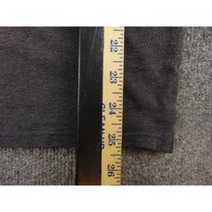 Polo Ralph Lauren T-Shirt Mens Medium V-Neck Charcoal Gray Solid Pony Logo Tee