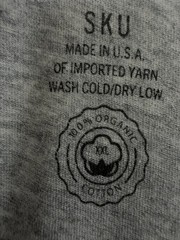 SKU 100% Organic Cotton Minimalist V-Neck T-shit Size XXL