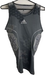 Adidas Climacool Techfit 3 Pad Compression Tank Gray Mens Size S