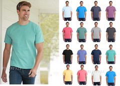 NEW! ComfortWash by Hanes Garment Dyed Short Sleeve Men’s T-Shirt GDH100 on SALE