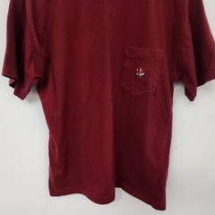 IVY CREW Men’s Burgundy Front Pocket Crew Neck Short Sleeve T Shirt Size S