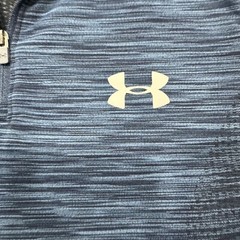 Under Armour Shirt Mens Small Blue Long Sleeve 1/4 Zip Fitted Heat Gear Active