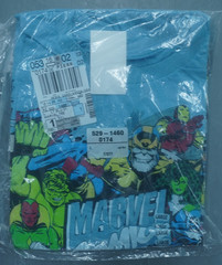 MARVEL OFFICIAL CHARACTERS AVENGERS THANOS T-SHIRT LIGHT BLUE SIZE LARGE SEALED