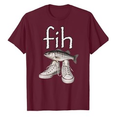Shoes Fih Funny Misspelled Fish Meme T-Shirt Fisher Fisherman Fishing Bass Bait