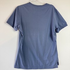 Left Coast Tee T-Shirt Mens M Blue Trim Fitted Short Sleeve Crewneck Set of 2