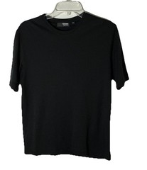 Murano Classic Crew Neck Tee Liquid Luxury Men’s Small Black S/S Minimalist