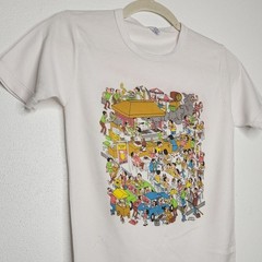 Vintage 70s San Miguel Beer Art Single Stitch White Promo Alcohol Obscure Shirt