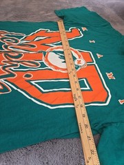 VTG Miami Dolphins Shirt Medium Green NFL Football Graphic Print 90s New NWT