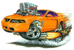 2003 2004 Ford Mustang SVT Cobra Muscle Car Art Print NEW