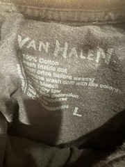 84 Van Halen Car Racing Graphic T Shirt Short Sleeve Black Cotton Men’s L