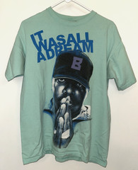 Men’s Brooklyn Mint Tag T-shirt (holes) Notorious B.I.G. It Was All A Dream sz L