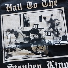 Hail To The STEPHEN KING ! Horror T-Shirt Tee COMFORT COLORS Black 43″ Large