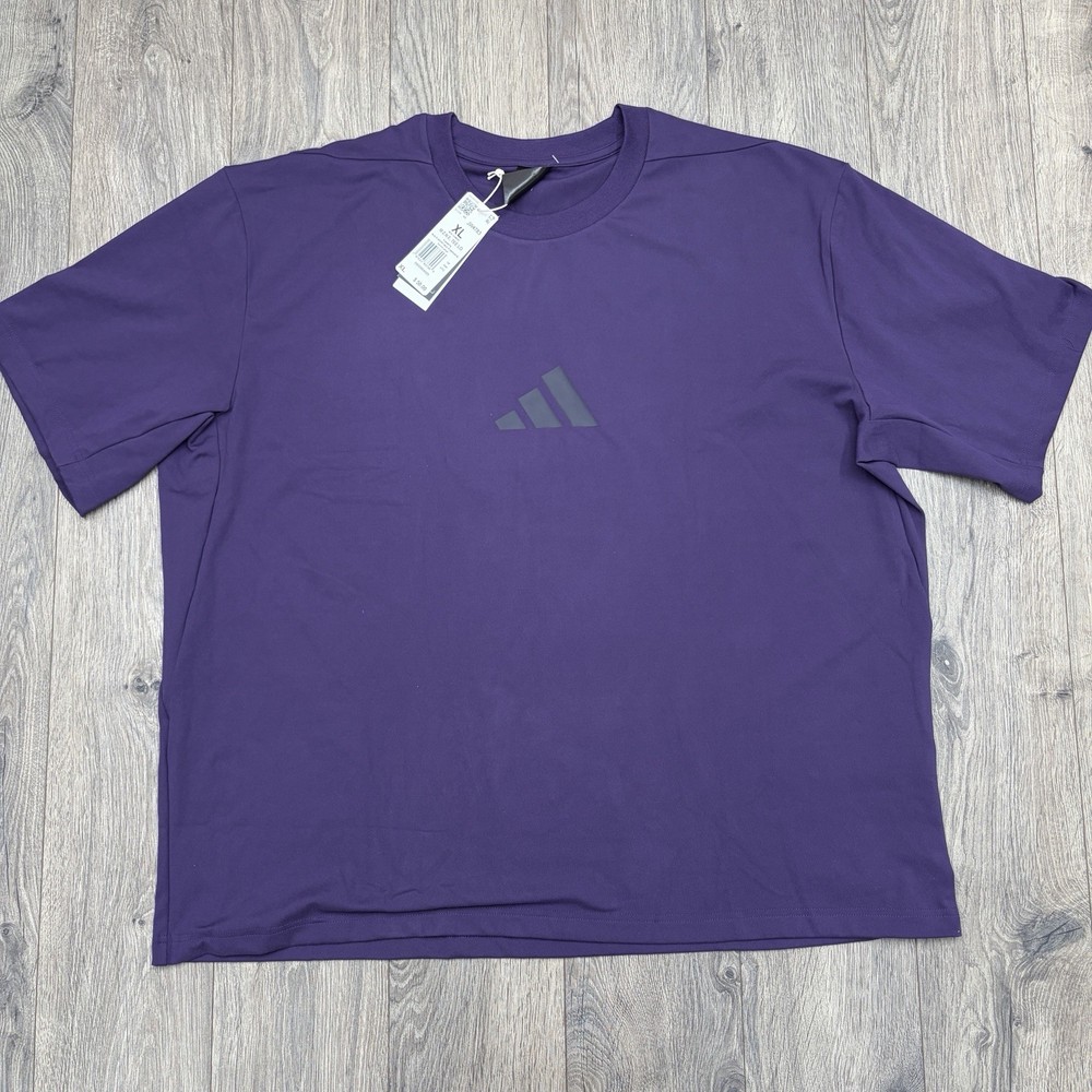 Adidas T Shirt XL Mens Aurora Plum Purple Z.N.E Loose Fit Short Sleeve JW4783