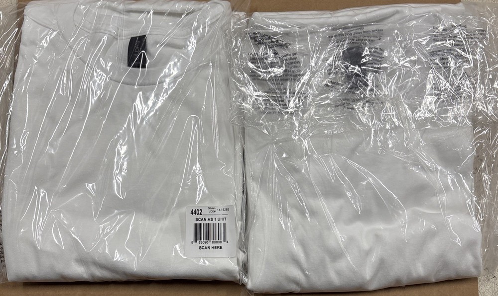 Gildan Unisex Adult Ultra Cotton T-Shirt, Style G2000, 4 Pack In White Size 3XL
