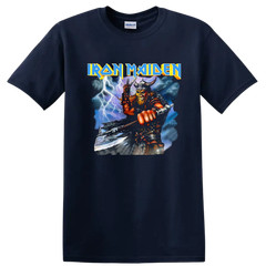 Iron Maiden Viking Warrior T Shirt Heavy Metal Skull Art Tee