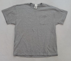 Russell Athletic Men’s T-Shirt Size L Gray Short Sleeve Pocket Crew Neck NEW