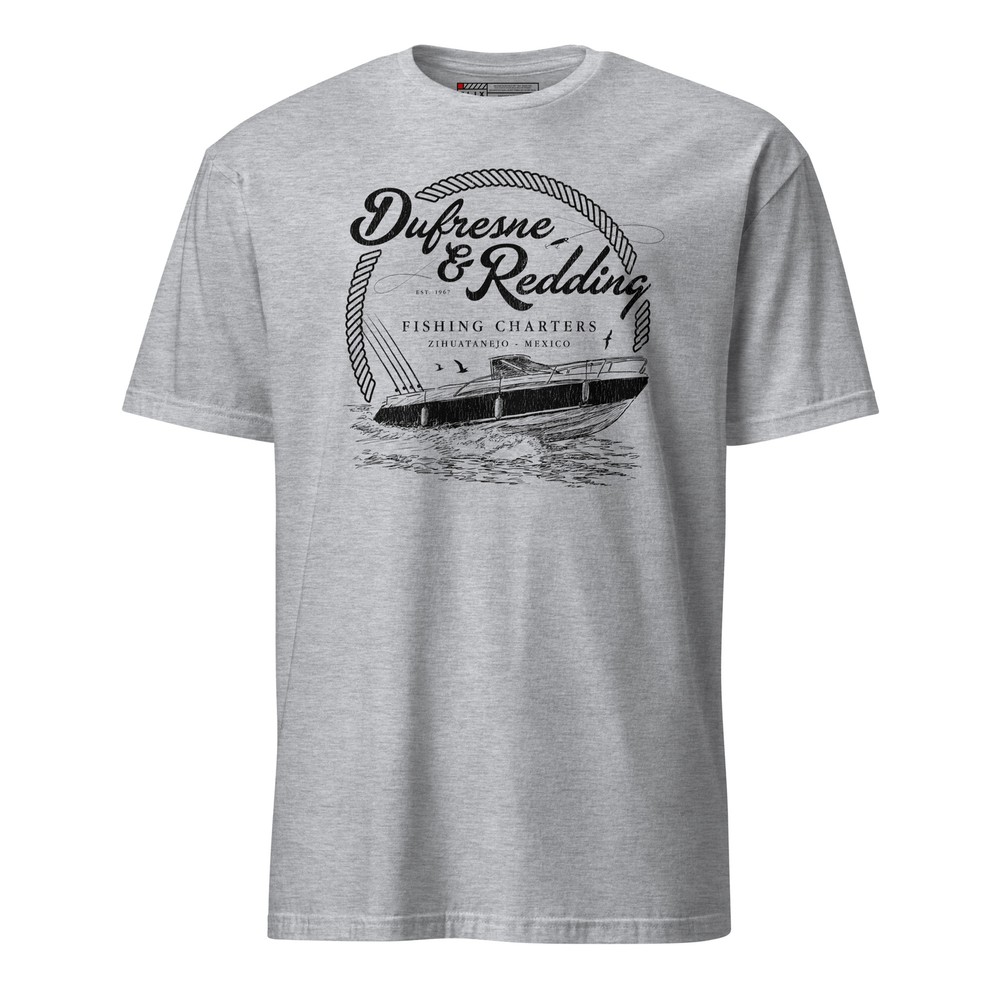 Dufresne Redding Fishing Charters T-Shirt Shawshank Redemption Fan Art S-3XL