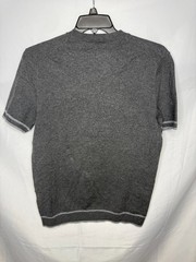 NWT Alfani Mens Charcoal Heather Gray Knitted Short-Sleeve Crewneck T-Shirt S