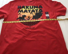 The Lion King Shirt Men’s 2XL Hakuna Matata Disney Red Tee Simba New