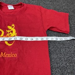 Vintage Huatulco Mexico Tshirt Yazbek Aztec Mexican Short Sleeve Mens Small Red
